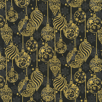 Traditional Trimmings SRKM-22348-2 Black from Robert Kaufman Fabrics
