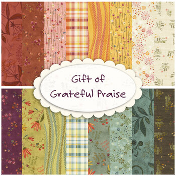 Gift of Grateful Praise  16 FQ Set by Janet Rae Nesbitt for Henry Glass Fabrics