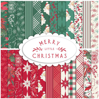 Merry Little Christmas  25 FQ Set by My Mind's Eye for Riley Blake Designs