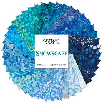 Snowscape  Charm Square by Artisan Batiks for Robert Kaufman Fabrics