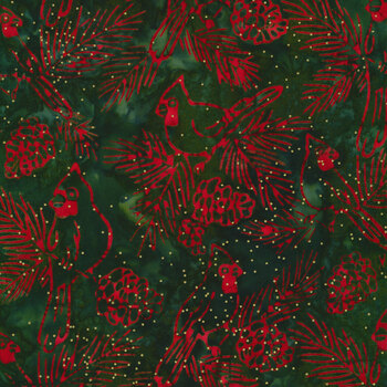Joyful Holidays 22640-274 Pine by Artisan Batiks for Robert Kaufman Fabrics