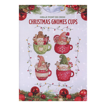 Christmas Gnomes Cups - Cross Stitch Pattern
