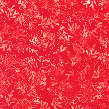 Joyful Holidays 22643-93 Scarlet by Artisan Batiks for Robert Kaufman