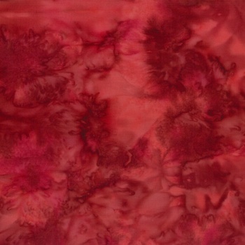 Bali Batiks - Watercolor 1895-568 Red Velvet from Hoffman Fabrics