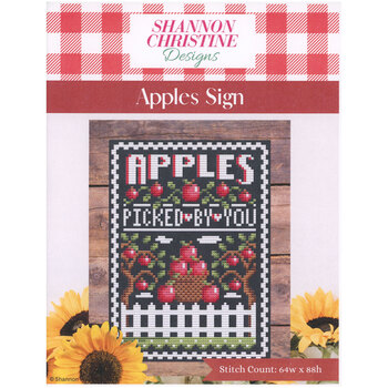 Apples Sign Cross Stitch Pattern