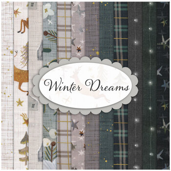 Winter Dreams  12 FQ Set by Bernadett Urbanovics for FIGO Fabrics