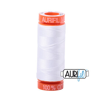 Aurifil 50wt Small Spools - 2024 White - 220yds
