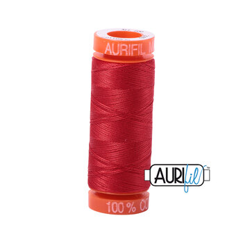 Aurifil 50wt Small Spools - 2265 Lobster Red - 220yds