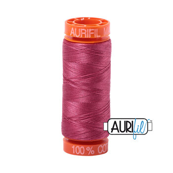 Aurifil 50wt Small Spools - 2455 Medium Carmine Red - 220yds