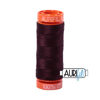 Aurifil 50wt Small Spools - 2465 Very Dark Brown - 220yds