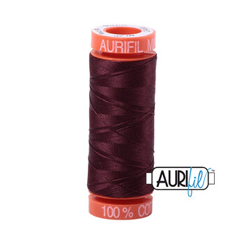 Aurifil 50wt Small Spools - 2468 Dark Wine - 220yds