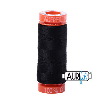 Aurifil 50wt Small Spools - 2692 Black - 220yds