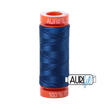 Aurifil 50wt Small Spools - 2780 Dark Delft Blue - 220yds