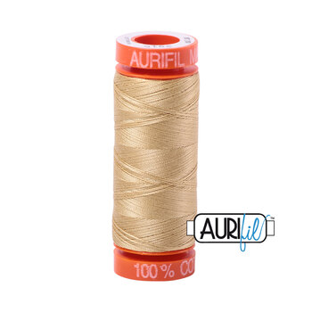 Aurifil 50wt Small Spools - 2915 Very Light Brass - 220yds