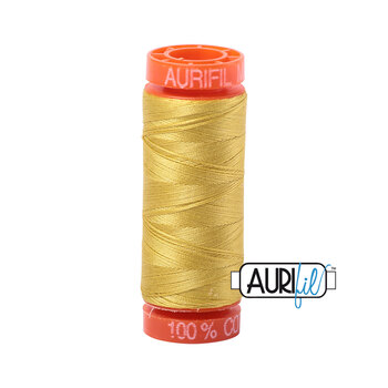 Aurifil 50wt Small Spools - 5015 Gold Yellow - 220yds