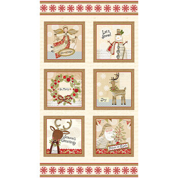 White Christmas 16263-99 Panel by Jessica Flick for Benartex