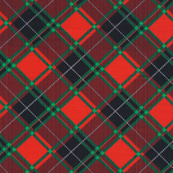 Sugar & Spice 14572-10 Holiday Plaid Red by Nicole Decamp for Benartex