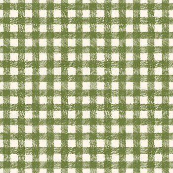 Homemade Holidays 10557-G Woven Check Green by Kris Lammers for Maywood Studio