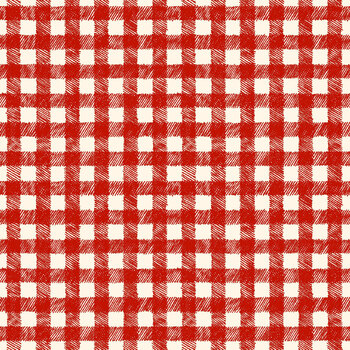 Homemade Holidays 10557-R Woven Check Red by Kris Lammers for Maywood Studio