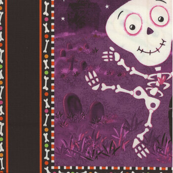 Graveyard Ghouls 7802G-99 Panel by Victoria Hutto for Studio E Fabrics