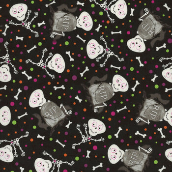 Graveyard Ghouls 7795G-99 by Victoria Hutto for Studio E Fabrics