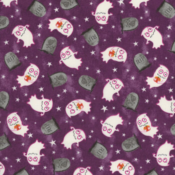 Graveyard Ghouls 7797G-55 by Victoria Hutto for Studio E Fabrics