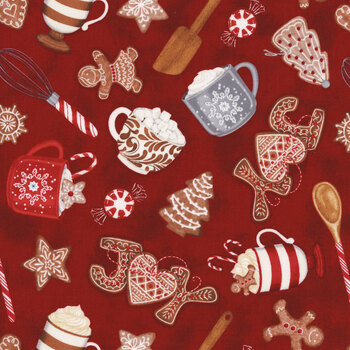 Baking Up Joy 27707-339 Red by Danielle Leone for Wilmington Prints