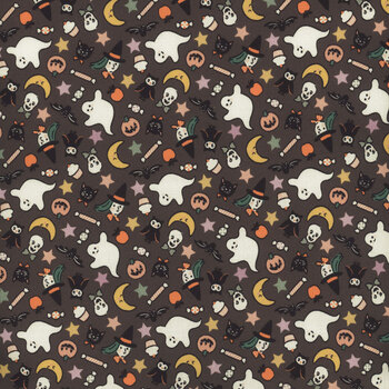 Sweet Tooth ST24304 Treats Black by Elea Lutz for Poppie Cotton