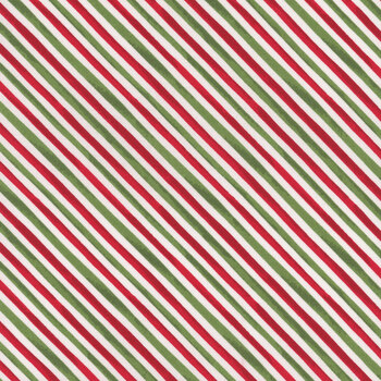 Our Gnome to Yours 56087-137 Stripes White by Lorilynn Simms for Wilmington Prints