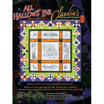 All Hallows Eve Machine Embroidery CD