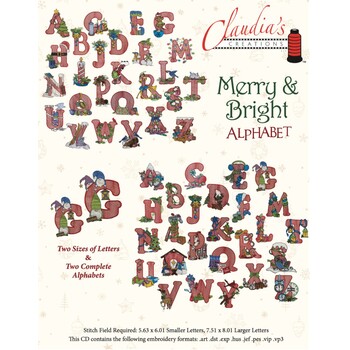 Merry and Bright Embroidery CD