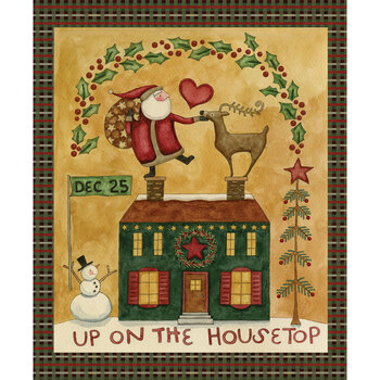 Up On The Housetop P14737-PANEL by Teresa Kogut for Riley Blake Designs
