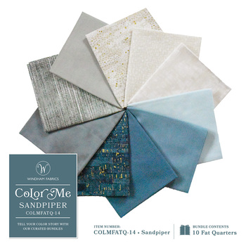Color Me Bundles - Sandpiper 10 FQ Set by Windham Fabrics