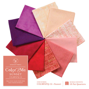 Color Me Bundles  10 FQ Set - Sunset by Windham Fabrics