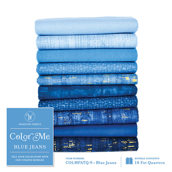 Color Me Bundles - Blue Jeans 10 FQ Set by Windham Fabrics