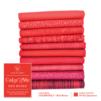 Color Me Bundles  10 FQ Set - Red Roses by Windham Fabrics