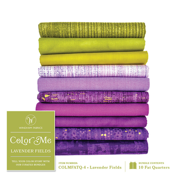 Color Me Bundles  10 FQ Set - Lavender Fields by Windham Fabrics