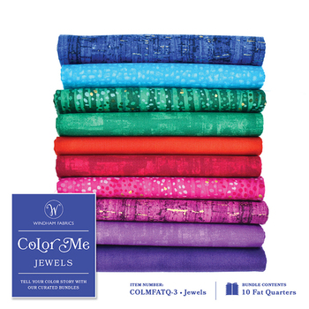 Color Me Bundles  10 FQ Set - Jewels by Windham Fabrics