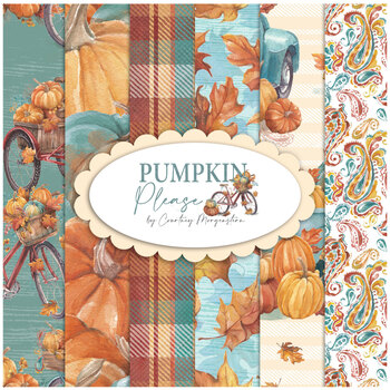 Pumpkin Please  Yardage by Courtney Morgenstern for 3 Wishes Fabrics