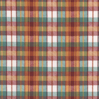 Pumpkin Please 3WI22206-MLT Harvest Plaid by Courtney Morgenstern for 3 Wishes Fabrics