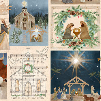 O' Holy Night 22352 Adore Him Patch by Beth Albert for 3 Wishes Fabrics