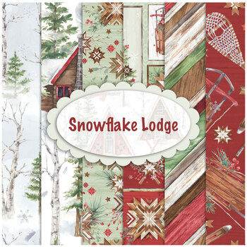 Snowflake Lodge  5 FQ Set by Courtney Morgenstern for 3 Wishes