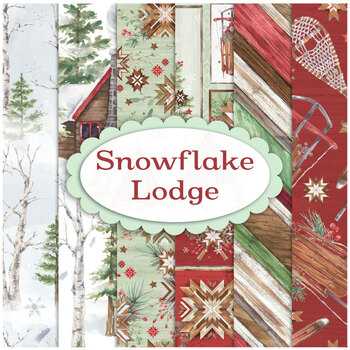 Snowflake Lodge  5 FQ Set by Courtney Morgenstern for 3 Wishes Fabrics