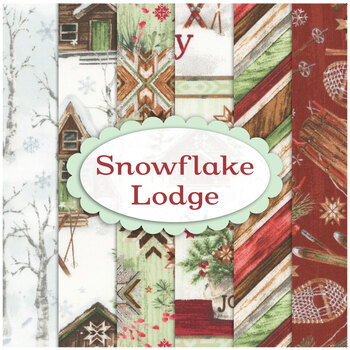 Snowflake Lodge  6 FQ Set by Courtney Morgenstern for 3 Wishes Fabrics