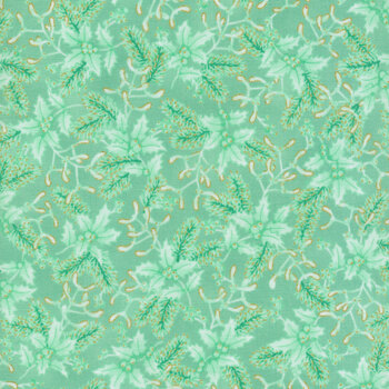 Holiday Flourish - Festive Finery 22290-32 Mint by Robert Kaufman Fabrics REM