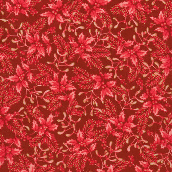 Holiday Flourish - Festive Finery 22290-113 Cranberry by Robert Kaufman Fabrics