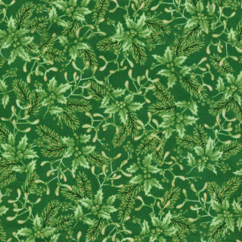 Holiday Flourish - Festive Finery 22290-274 Pine by Robert Kaufman Fabrics