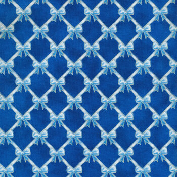 Holiday Flourish - Festive Finery 22292-4 Blue by Robert Kaufman Fabrics REM