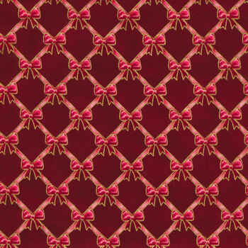 Holiday Flourish - Festive Finery 22292-113 Cranberry by Robert Kaufman Fabrics