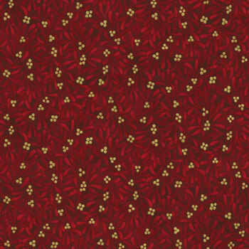 Holiday Flourish - Festive Finery 22293-113 Cranberry by Robert Kaufman Fabrics REM